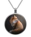 Fox necklace Circle Necklace