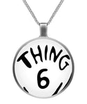 Thing 6 necklace Circle Necklace