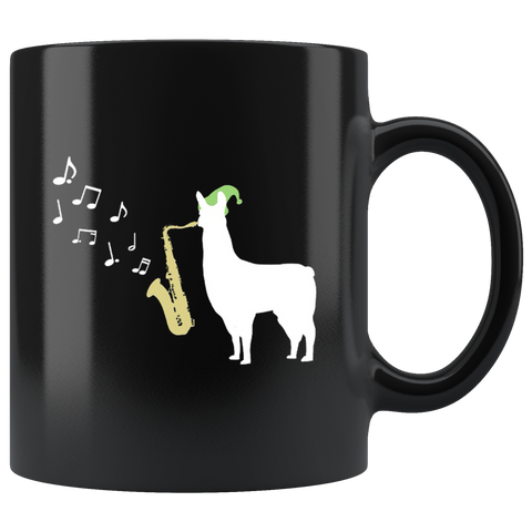 Llamas with hats mug - Saxophone