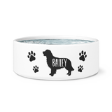 Golden Retriever vector dog bowl