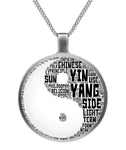 Ying Yang 2 Circle Necklace