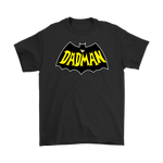 Dad man batman shirt black