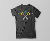 Kingdom hearts shirt - Keys crossed heart in the middle