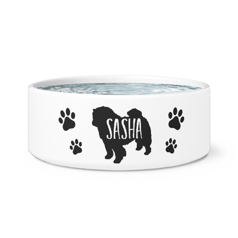 Chow Chow dog vector bowl