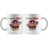 My Heart Beets Only For You Mug Gift Dwight Schrute The Office