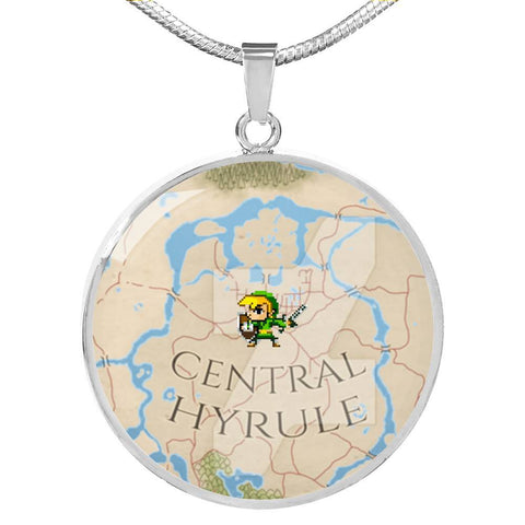 Zelda map necklace