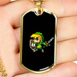 Zelda 8 bit dog tag