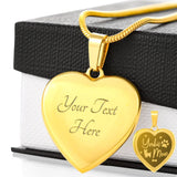 Yorkie Mom heart engraved necklace