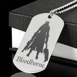 Bloodborne man necklace silver