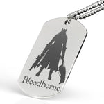 Bloodborne man necklace silver