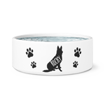 German Sheppard Vector dog bowl