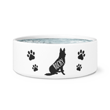 German Sheppard Vector dog bowl