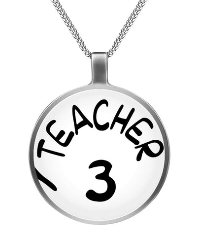 Thing Teacher 3 necklace Circle Necklace