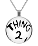 Thing 2 necklace Circle Necklace