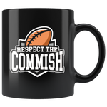 Fantasy Football - Respect the Commish Mug black