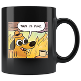 This is fine mug (Black)