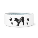 Siberian Husky vector dog bowl