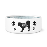 Siberian Husky vector dog bowl