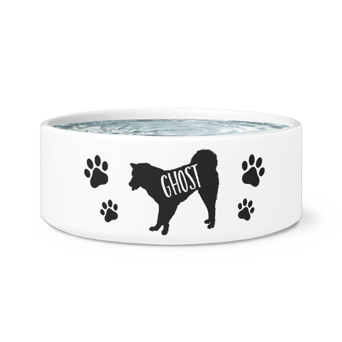 Siberian Husky vector dog bowl