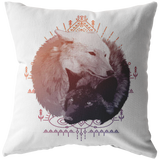 Wolf Ying Yang Pillow