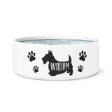 Scottish Terrier vector dog bowl