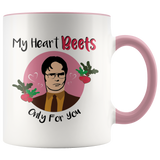 My Heart Beets Only For You Mug Gift Dwight Schrute The Office