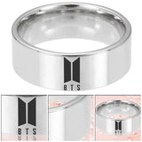 Titanium Steel Bangtan Boys BTS Album Ring Jimin Jin Suga V J-Hope Jung Kook Jewelry Rings Accessories For Men Women Female