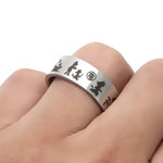 DMLSKY Dragon Ball Z M men fashion punk rings Stainless Steel Ring Lover Rings Jewelry party gift M2897