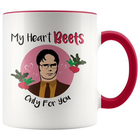 My Heart Beets Only For You Mug Gift Dwight Schrute The Office