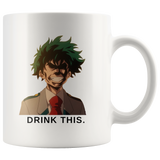 My hero academia drink this mug - My hero academia drink this - drink this deku mug - My hero Academia mug