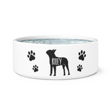 Boston Terrier Vector dog bowl